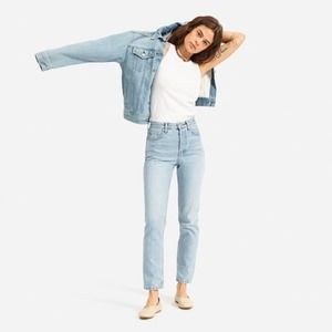 NEW Everlane 90's Cheeky Jean Vintage Sunbleached Blue Size 27 Crop